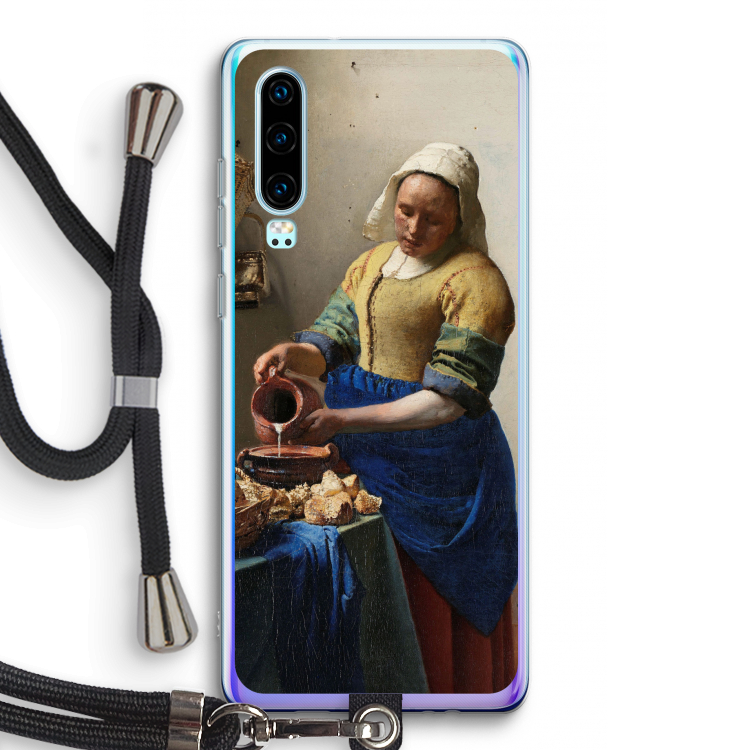 The Milkmaid: Huawei P30 Transparant Hoesje met koord