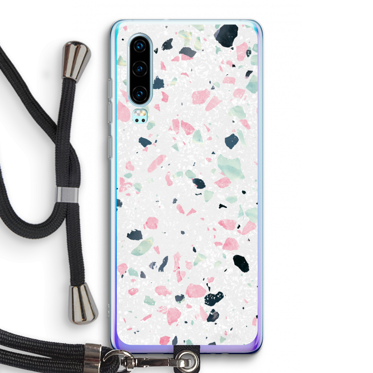 Terrazzo N°3: Huawei P30 Transparant Hoesje met koord