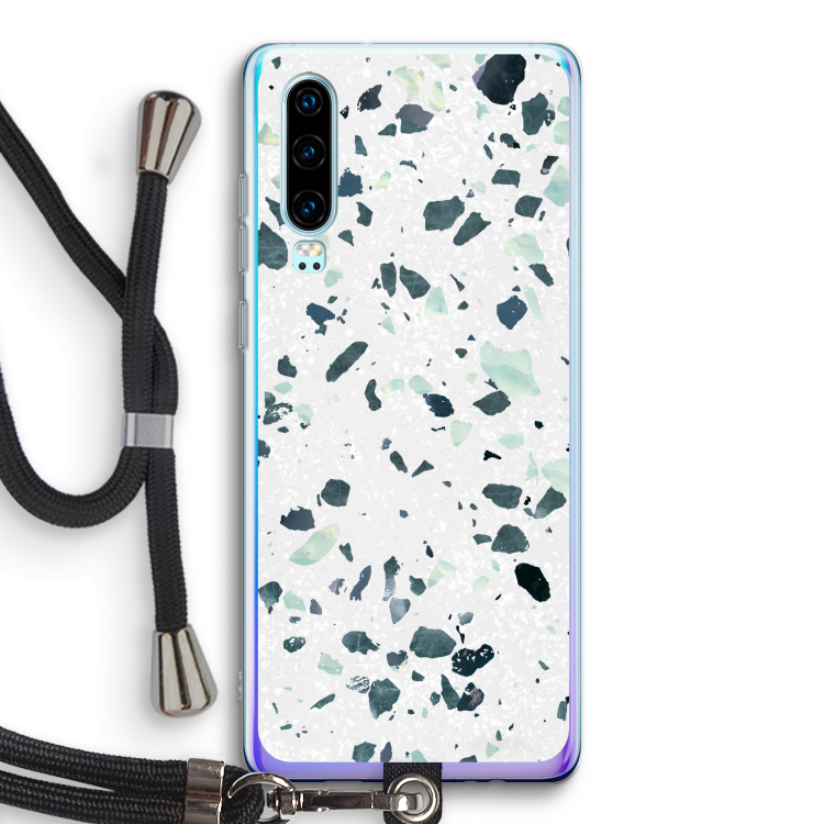 Terrazzo N°2: Huawei P30 Transparant Hoesje met koord