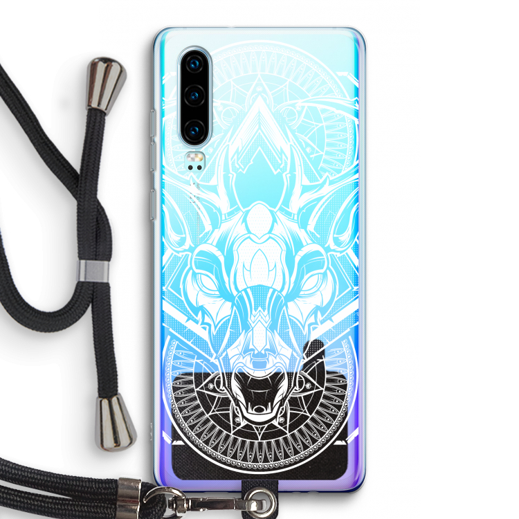 Oh Deer: Huawei P30 Transparant Hoesje met koord