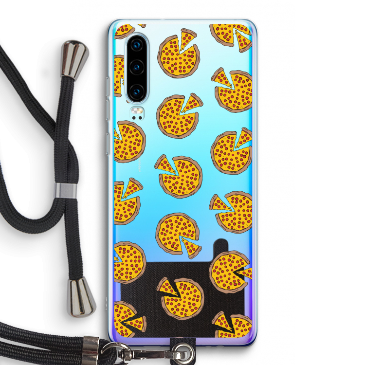You Had Me At Pizza: Huawei P30 Transparant Hoesje met koord