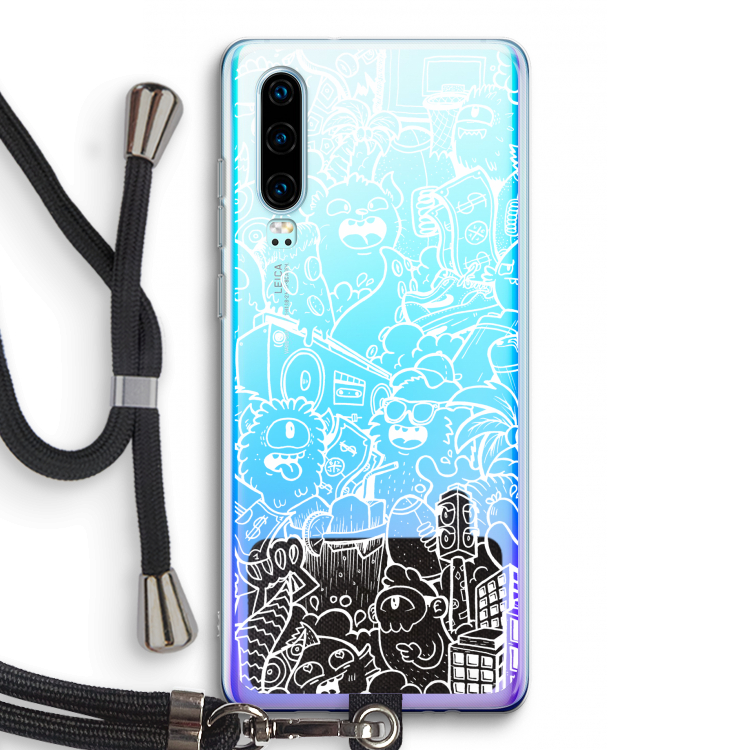 Vexx City #2: Huawei P30 Transparant Hoesje met koord