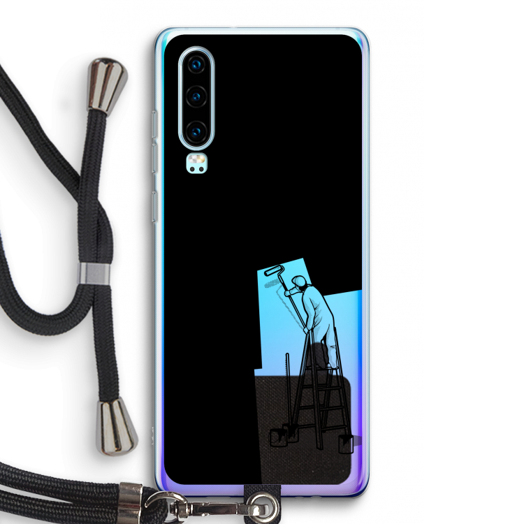 Musketon Painter: Huawei P30 Transparant Hoesje met koord