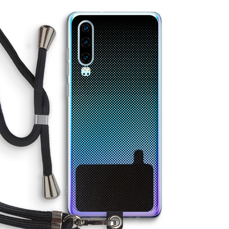 Musketon Halftone: Huawei P30 Transparant Hoesje met koord