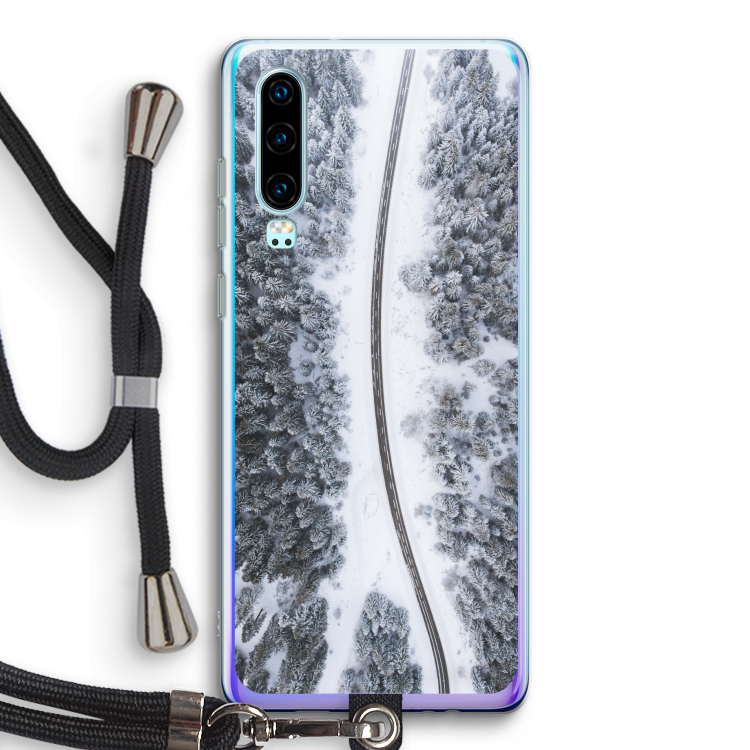 Snøfall: Huawei P30 Transparant Hoesje met koord