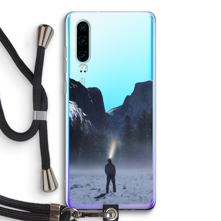 Wanderlust: Huawei P30 Transparant Hoesje met koord