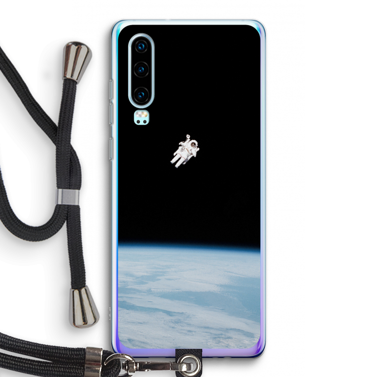 Alone in Space: Huawei P30 Transparant Hoesje met koord