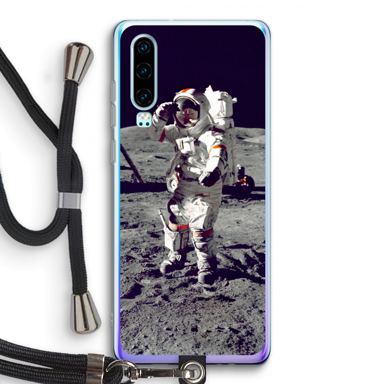 Spaceman: Huawei P30 Transparant Hoesje met koord