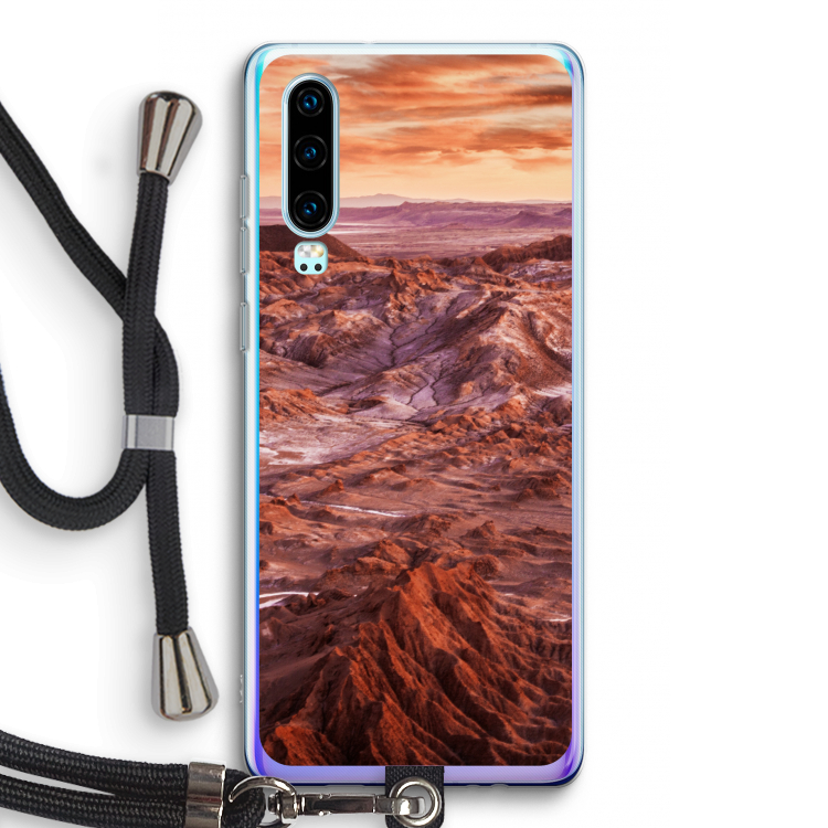 Mars: Huawei P30 Transparant Hoesje met koord