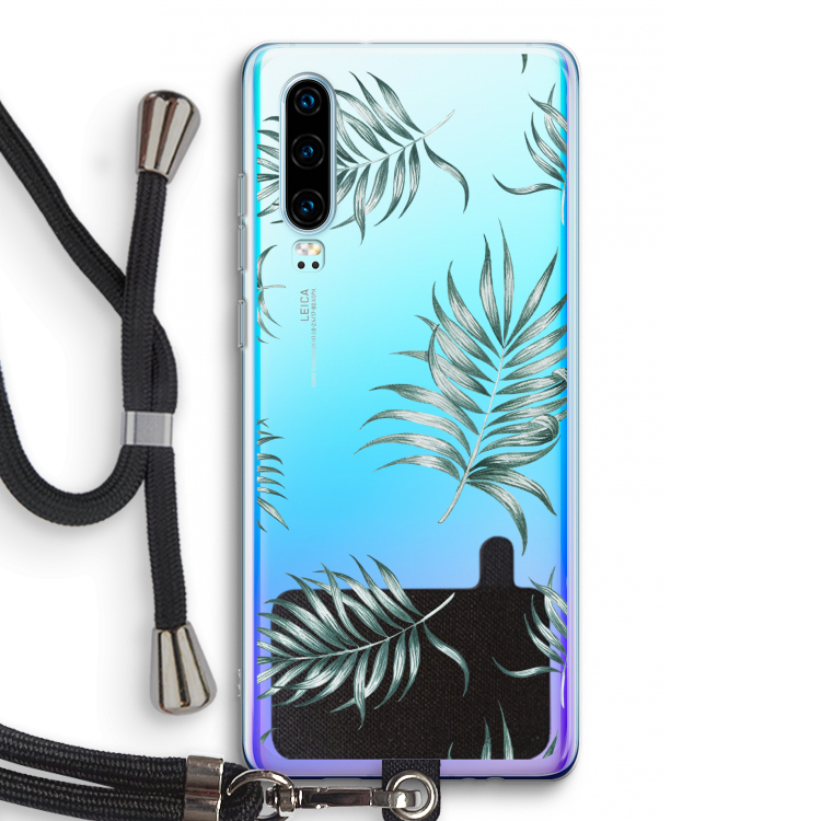 Simple leaves: Huawei P30 Transparant Hoesje met koord