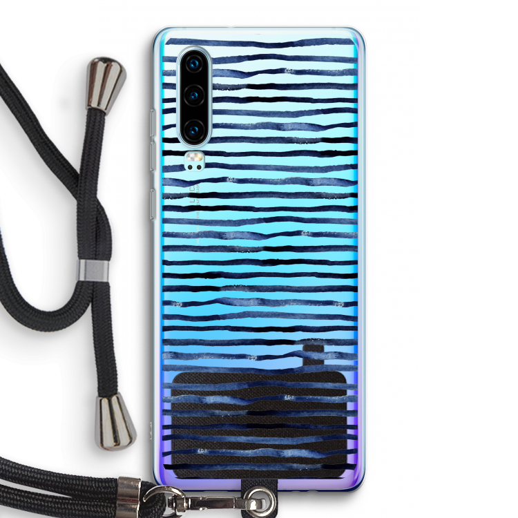Verrassende lijnen: Huawei P30 Transparant Hoesje met koord