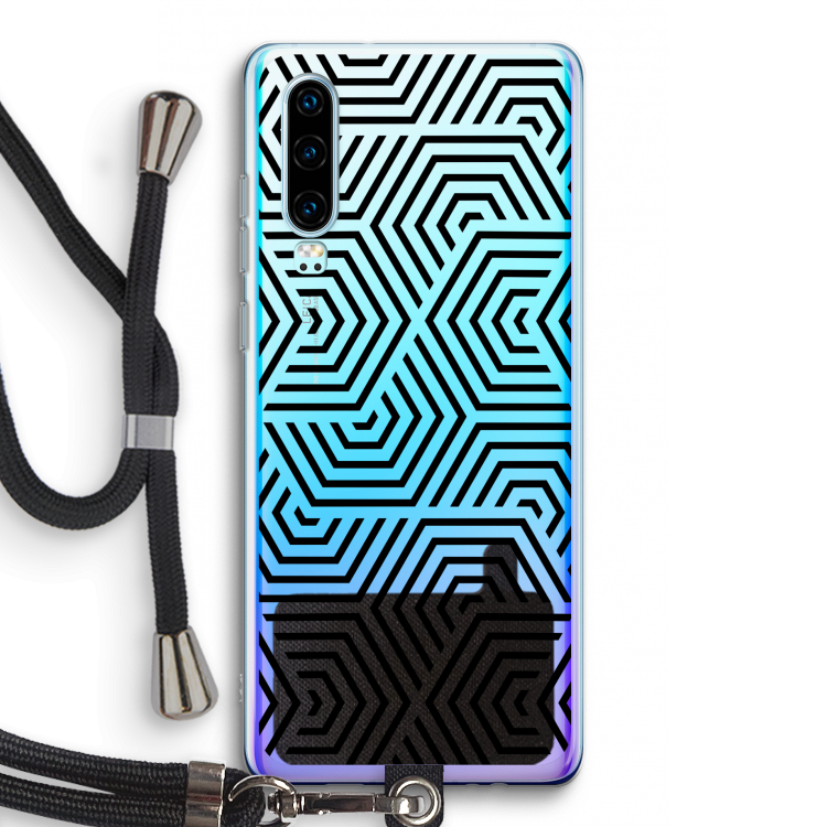 Magic pattern: Huawei P30 Transparant Hoesje met koord