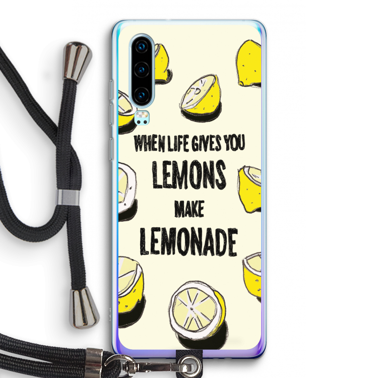 Lemonade: Huawei P30 Transparant Hoesje met koord