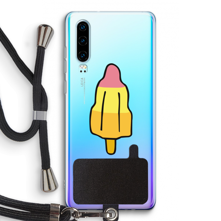 Raketijsje: Huawei P30 Transparant Hoesje met koord