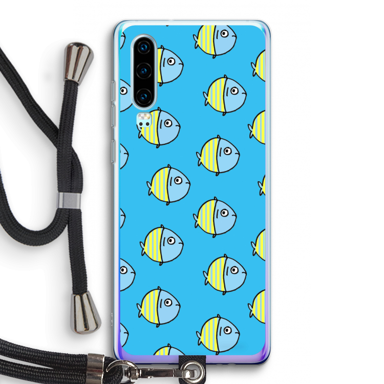 Visjes: Huawei P30 Transparant Hoesje met koord