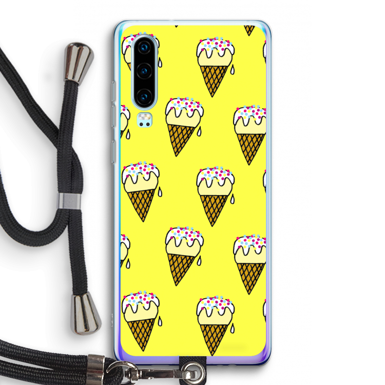Isjes: Huawei P30 Transparant Hoesje met koord