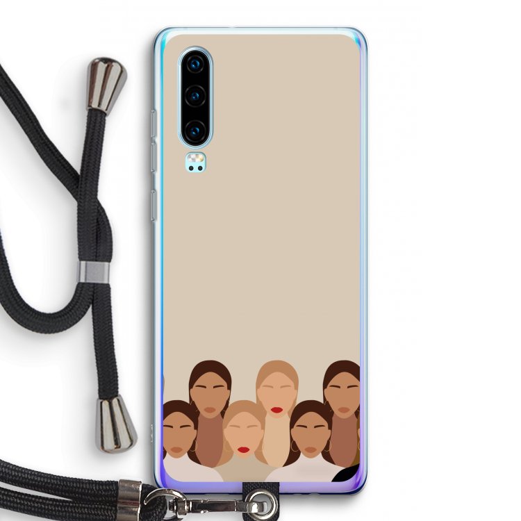 Girls girls girls: Huawei P30 Transparant Hoesje met koord