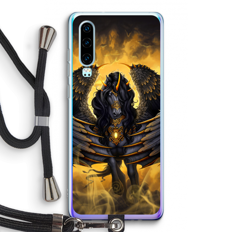 Pegasus: Huawei P30 Transparant Hoesje met koord