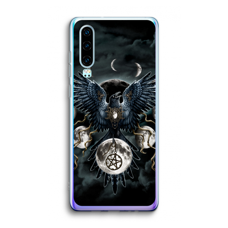 Sinister Wings: Huawei P30 Transparant Hoesje