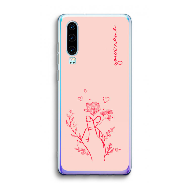 Giving Flowers: Huawei P30 Transparant Hoesje