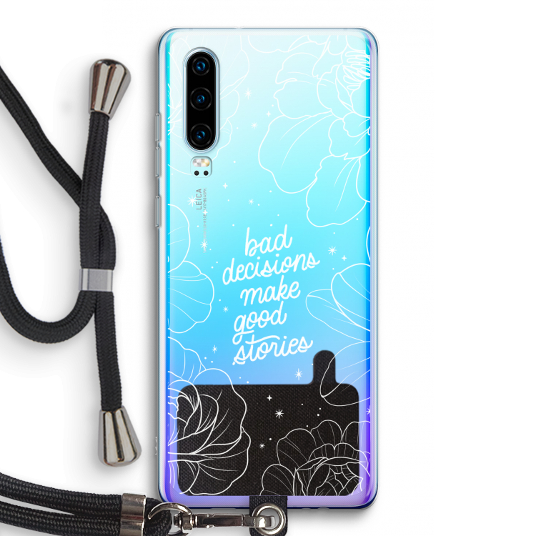 Good stories: Huawei P30 Transparant Hoesje met koord