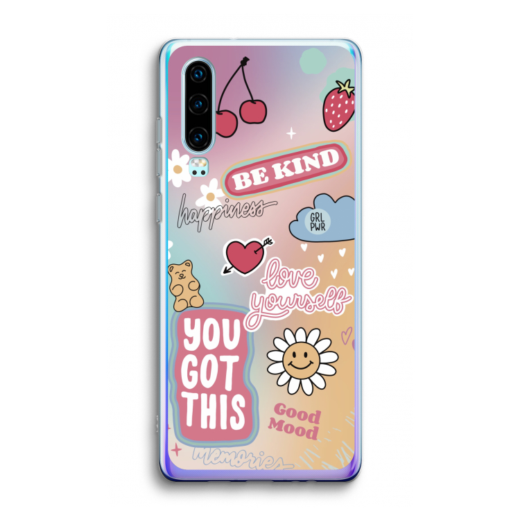Positivity: Huawei P30 Transparant Hoesje