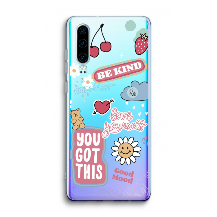 Positivity: Huawei P30 Transparant Hoesje