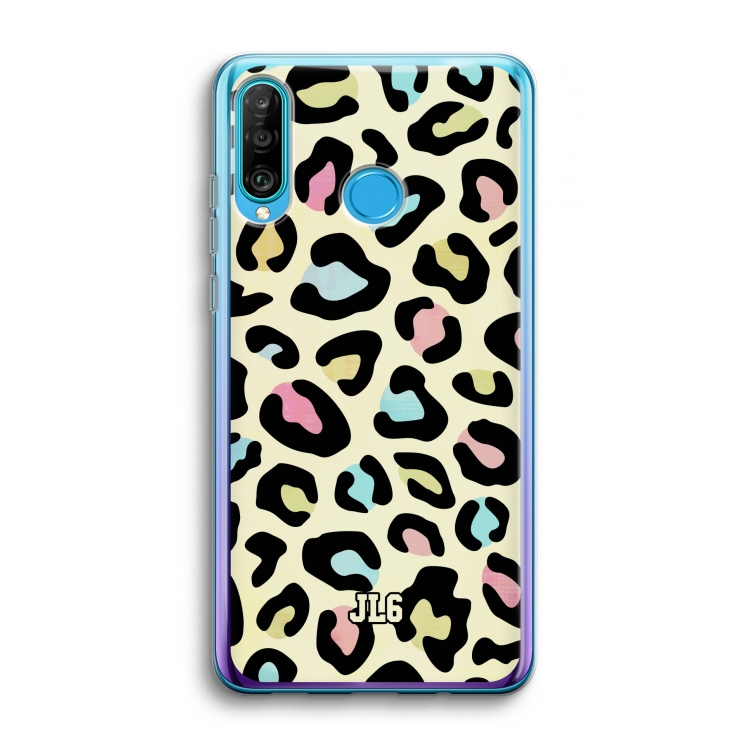 Leopard pattern: Huawei P30 Lite Transparant Hoesje