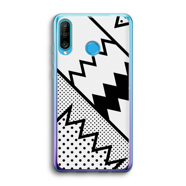 Pop Art #5: Huawei P30 Lite Transparant Hoesje