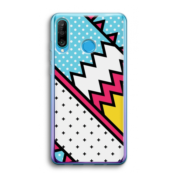 Pop Art #2: Huawei P30 Lite Transparant Hoesje