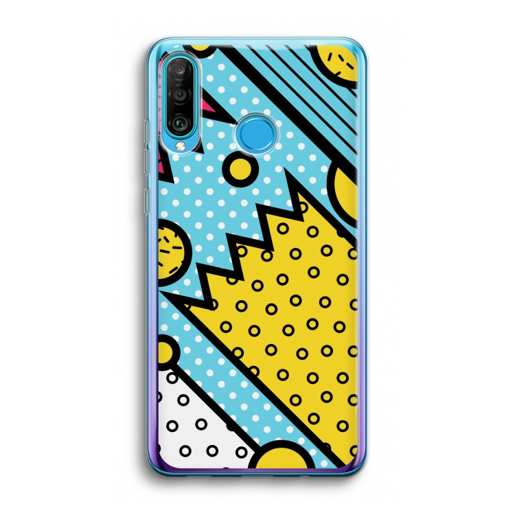 Pop Art #1: Huawei P30 Lite Transparant Hoesje