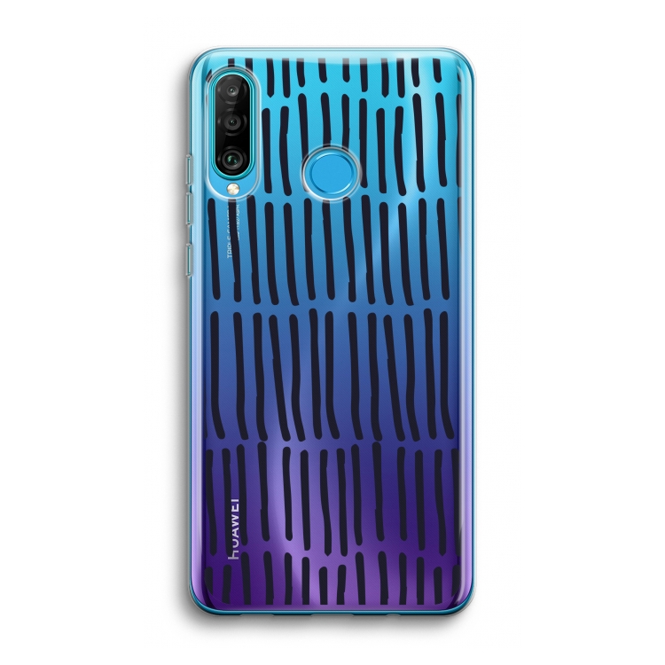 CaseCompany Moroccan stripes: Huawei P30 Lite Transparant Hoesje