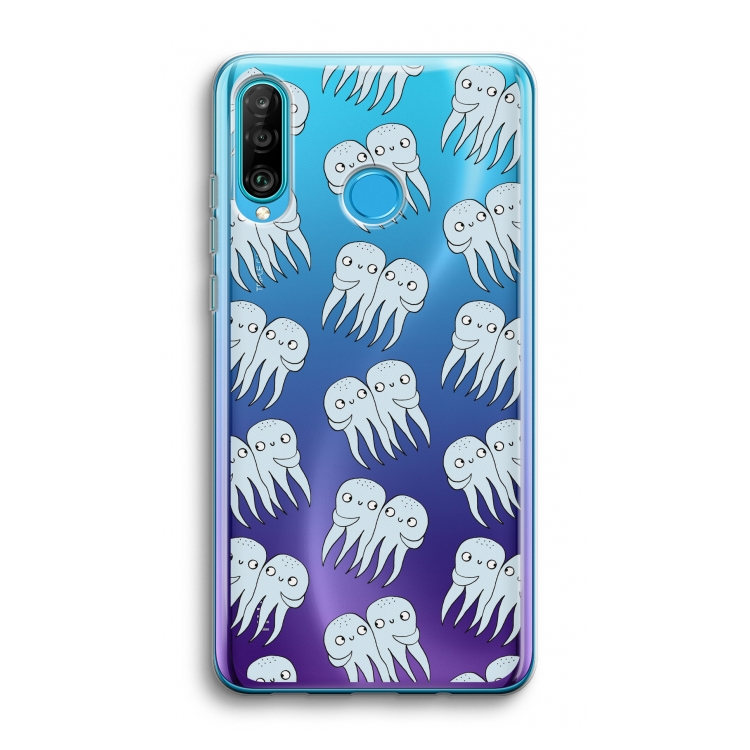 Octopussen: Huawei P30 Lite Transparant Hoesje