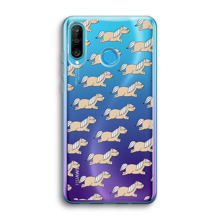 Ponys: Huawei P30 Lite Transparant Hoesje