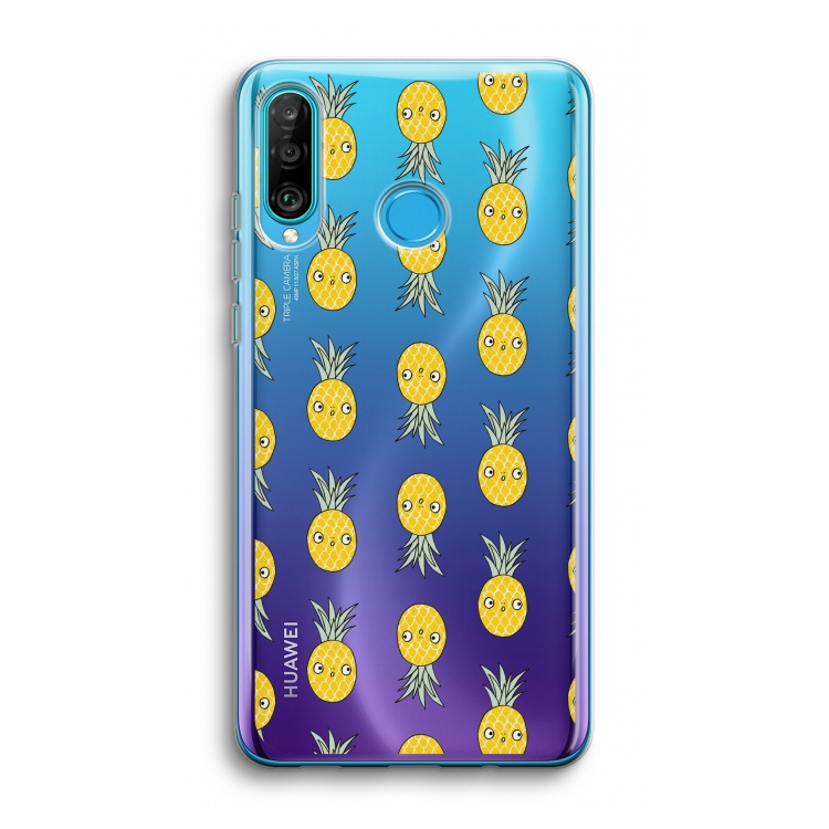 Ananas: Huawei P30 Lite Transparant Hoesje