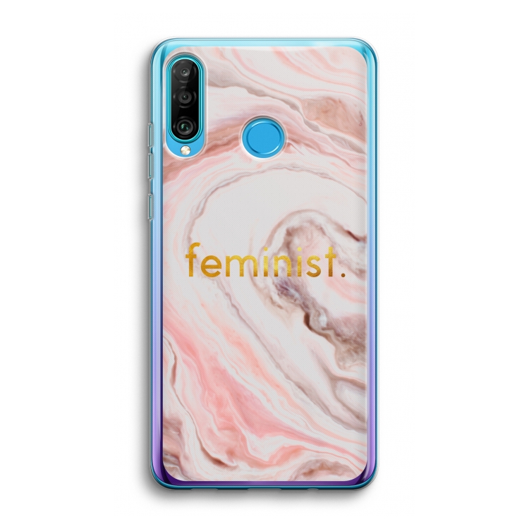 Feminist: Huawei P30 Lite Transparant Hoesje