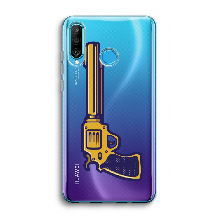 Pew Pew Pew: Huawei P30 Lite Transparant Hoesje