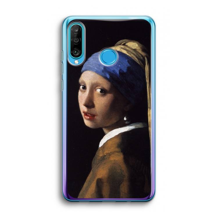 The Pearl Earring: Huawei P30 Lite Transparant Hoesje