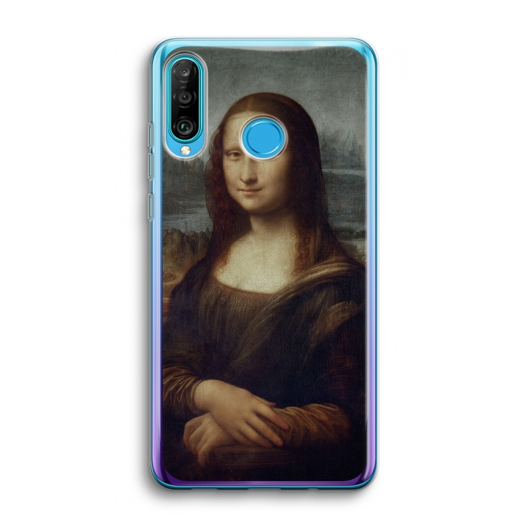 Mona Lisa: Huawei P30 Lite Transparant Hoesje