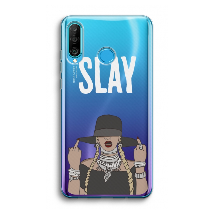 Slay All Day: Huawei P30 Lite Transparant Hoesje