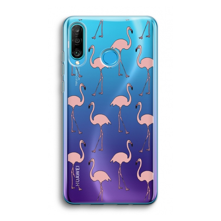 Anything Flamingoes: Huawei P30 Lite Transparant Hoesje
