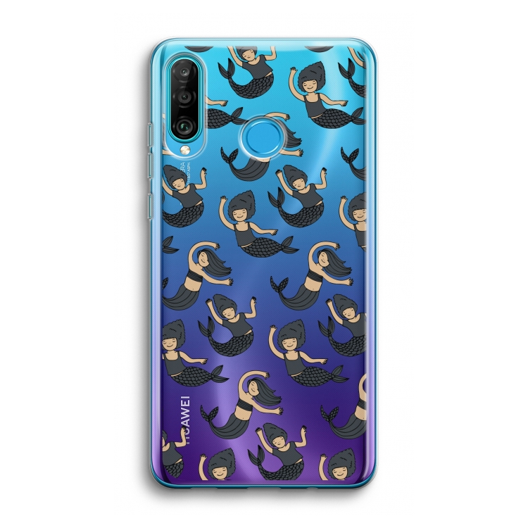 Zeemeermin: Huawei P30 Lite Transparant Hoesje