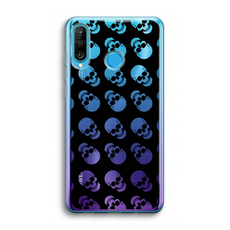 Musketon Skulls: Huawei P30 Lite Transparant Hoesje