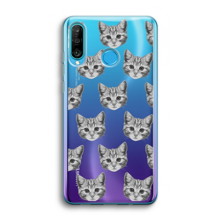 Kitten: Huawei P30 Lite Transparant Hoesje