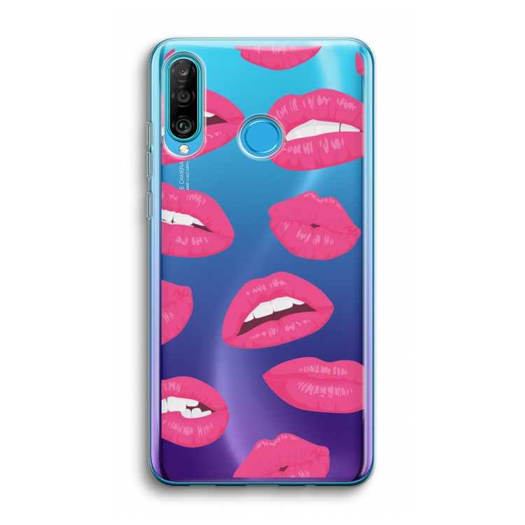 Bite my lip: Huawei P30 Lite Transparant Hoesje