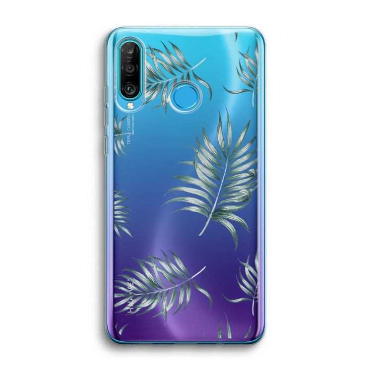 Simple leaves: Huawei P30 Lite Transparant Hoesje