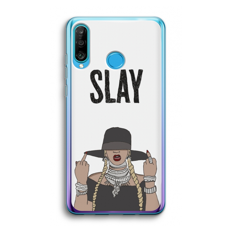 Slay All Day: Huawei P30 Lite Transparant Hoesje