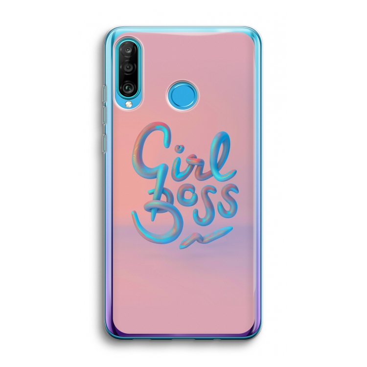 Girl boss: Huawei P30 Lite Transparant Hoesje