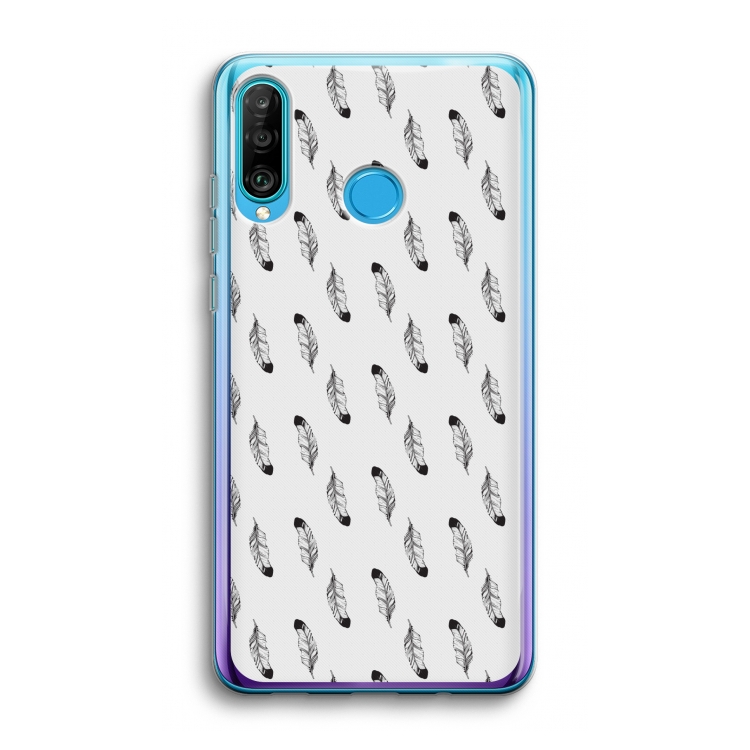 Pluimen: Huawei P30 Lite Transparant Hoesje