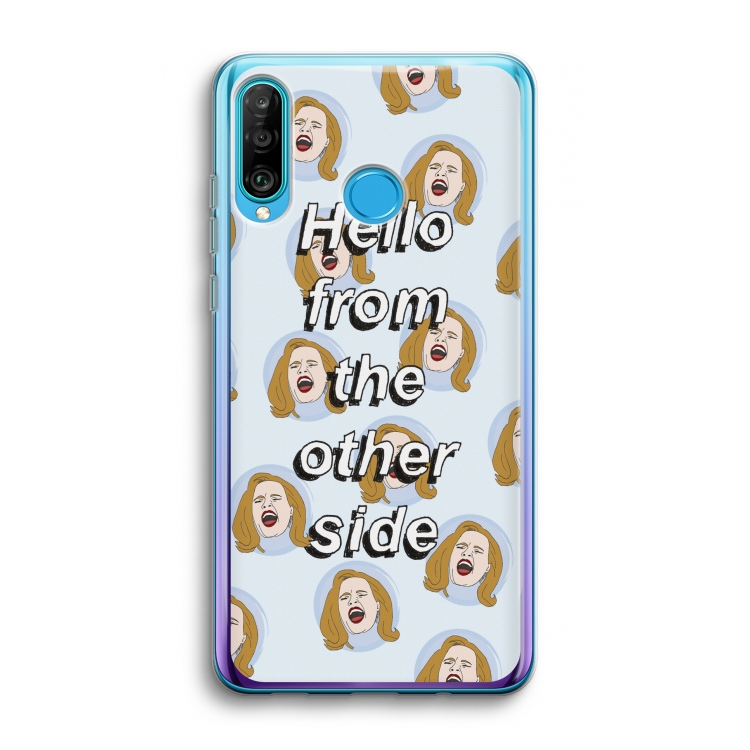 Hello: Huawei P30 Lite Transparant Hoesje